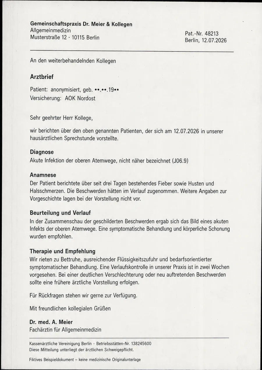 Eingescanntes Beispieldokument